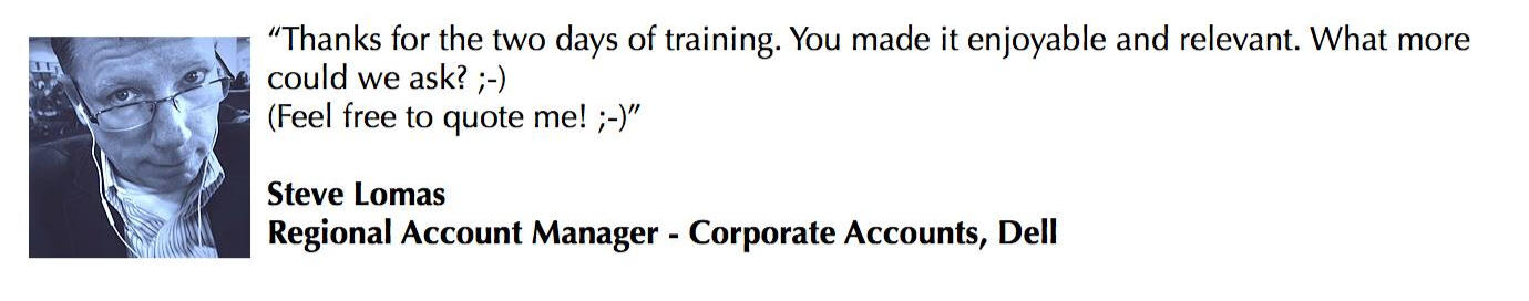 Testimonial for the CRM and sales training of Wes Schaeffer, The Sales Whisperer®